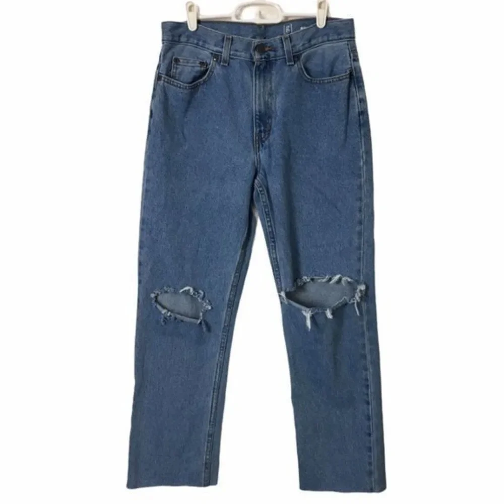 George Distressed Jeans Rigid Denim 100% Cotton Men’s Size 30 Measures 30x27